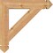 Ekena Millwork Traditional Arts & Crafts Smooth Bracket, Western Red Cedar, 3 1/2"W x 22"D x 22"H BKT04X22X22TRA03SWR - alternate 2